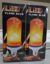 LED Flame Light Bulb- Simulated Nature Fire Flicker Lamp, E27 USA Base 5w 2 Pack