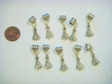 CHRISTMAS TREE - TIBETAN SLIVER SINGLE CHARM DANGLE FOR BRACELETS OR PENDANTS