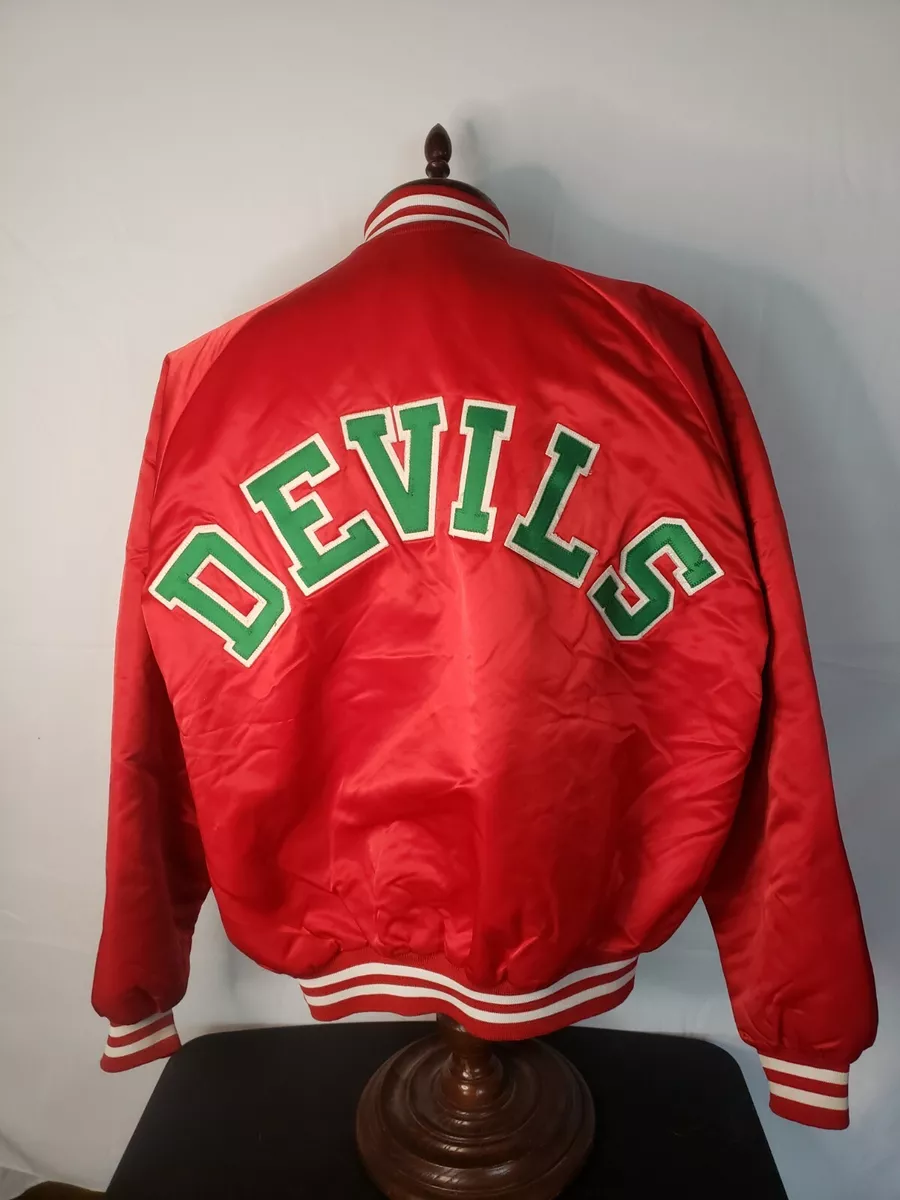 🔥🚨Vintage Chalk Line XL New Jersey Devils Starter Style Spellout Jacket EUC!