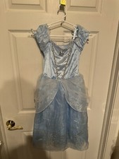 Disney Store Cinderella Costume Traditional Blue Gown Child Size Small 5/6 V2