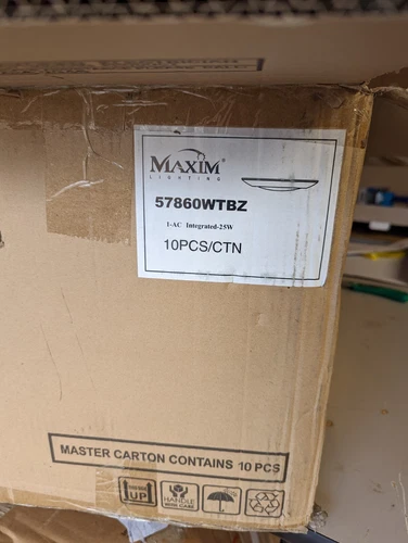 Maxim 57860WT Diverse 13"W LED Flush Mount Bowl Ceiling Fixture - Bronze - Picture 5 of 5