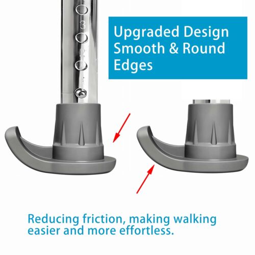 Upgraded Walker Ski Glides, Skis Glides for Folding Walker for Seniors, Sliders - Picture 5 of 12