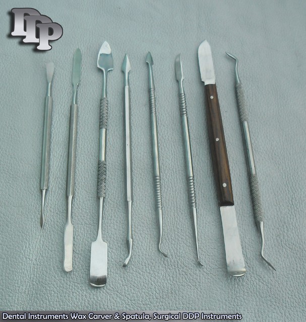 8 Dental Instruments Wax Carver & Spatula, Surgical eBay