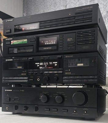 Pioneer HiFi Anlage A-443 F-443 PD-M400 CT-W700R Vintage 4 Komponenten