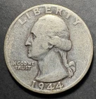 1944-D Silver Washington Quarter (Circulated) - (#3025) Very Fine Condition