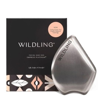 WILDLING Empress Platinum Gua Sha | Facial Gua Sha | Stainless Steel | Maximi...