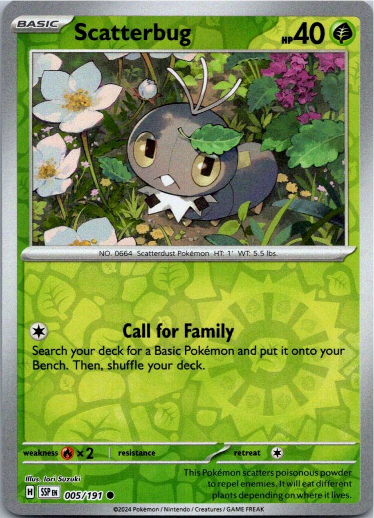 Scatterbug Common SV08: Surging Sparks 005/191 NM