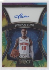 2019-20 Panini Select Rookie Signatures Tie-Dye Prizm 24/25 Jordan Bone Auto s7f