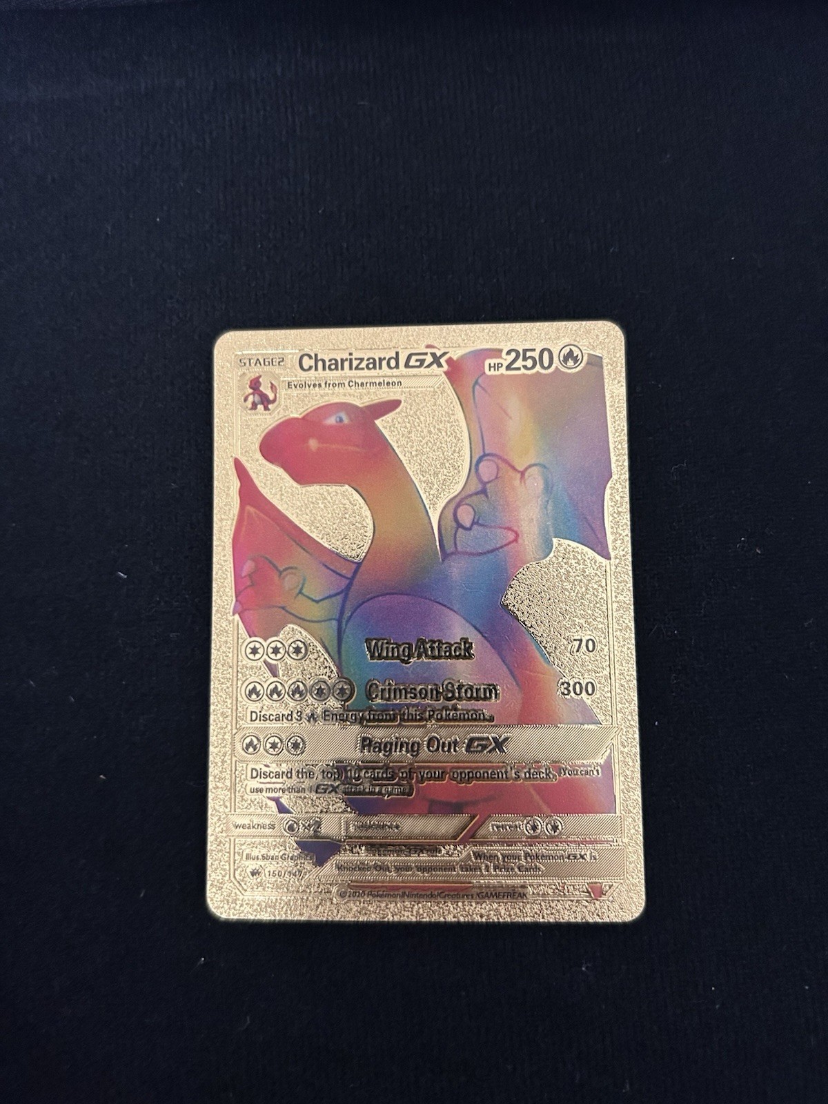 Charizard GX (Secret) 150/147 Sm-Burning Shadows Gold Holo
