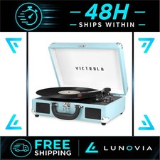 Victrola Journey Bluetooth Suitcase Record Player - Turquoise
