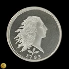 1/2 oz .999 Fine Silver Flowing Hair Round Golden State Mint -E686