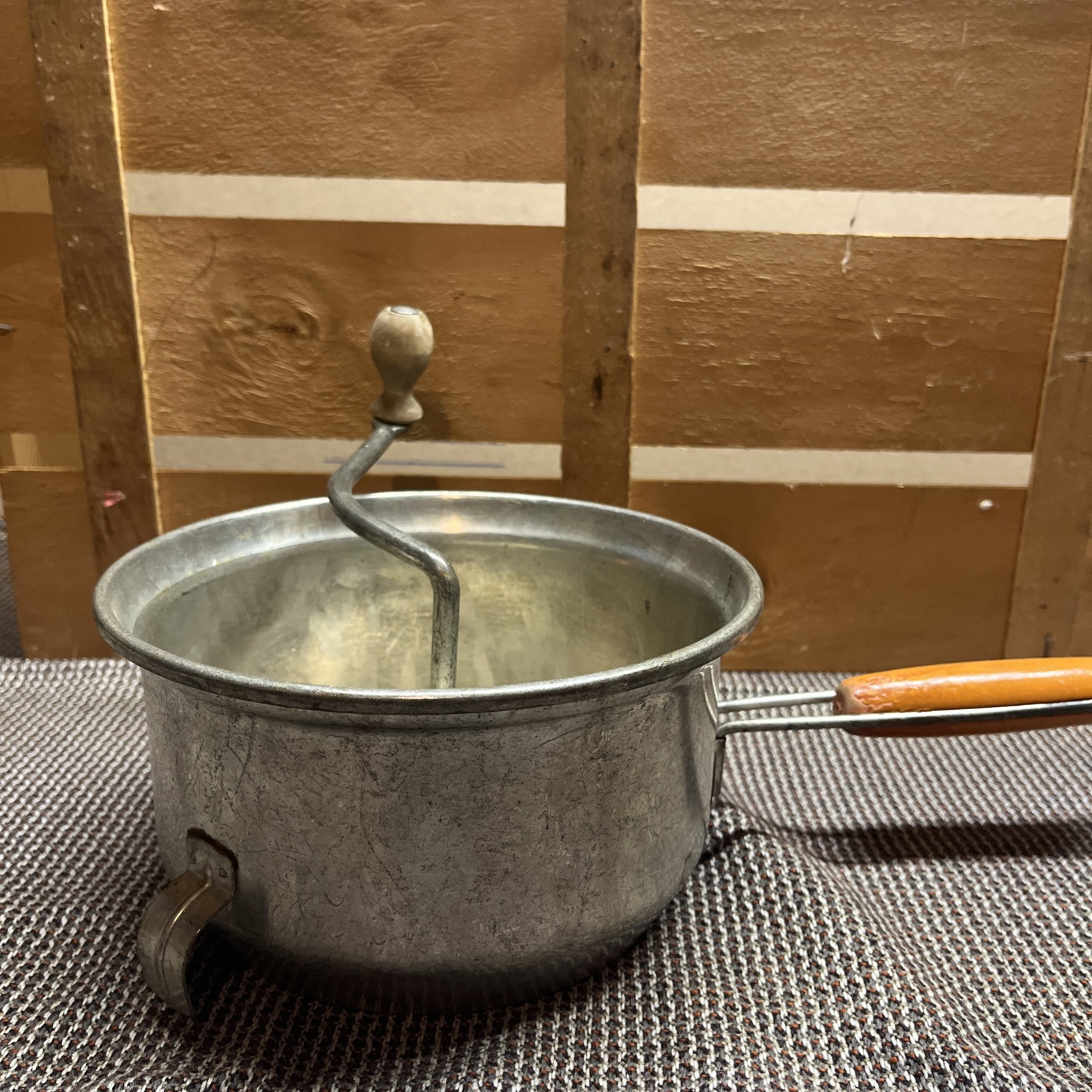 Vintage Foley Food Mill with Metal and Wood Handles Antique Farmhouse Kitchen Tool