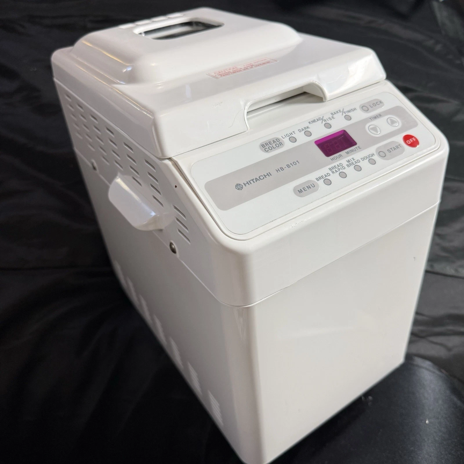 Vintage Hitachi HB-B101 Bread Machine Automatic Home Bakery TESTED W/ Cookbook