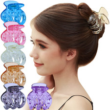 RC ROCHE 6 Pcs Octopus Hair Claw Clips for Thick Hair, Large Transparent  Octop