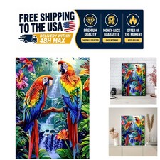 5D Diamond Painting Kits for Adults, Full Drill Bird Parrot Diamond Art Kit