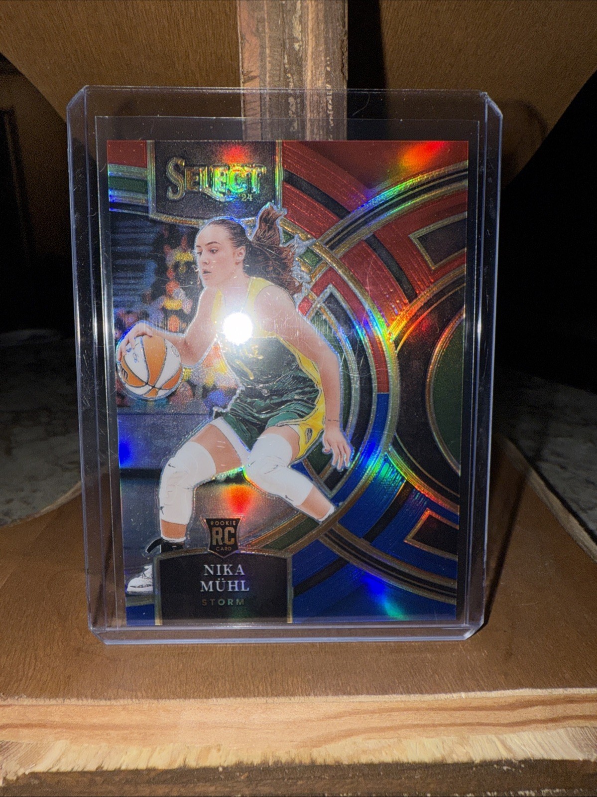 Nika Muhl 2024 Select WNBA Red Blue Prizm Premier Level RC /399 FIRST ON PRINT