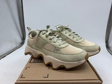 Sorel Kinetic Impact II Wonder Lace Sneakers Women's Light Aloe Suede - 7
