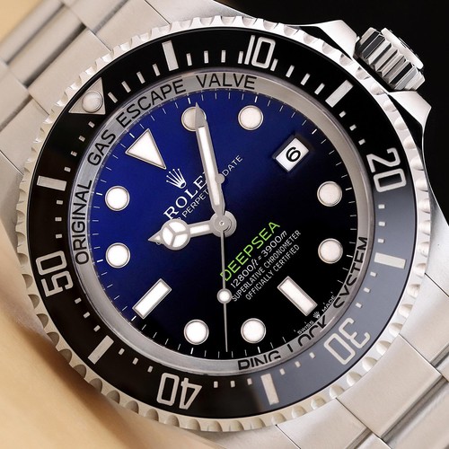 2025 CARD ROLEX SEA-DWELLER DEEPSEA 136660 JAMES CAMERON BLUE BLACK STEEL WATCH