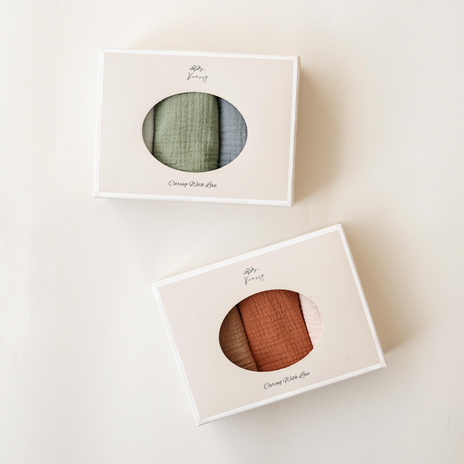 10-Pack Muslin Baby Bandana Drool Bibs, Soft Cotton Unisex for Boys & Girls