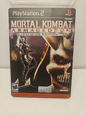 Mortal Kombat Armageddon Premium Edition Shao Kahn Steelcase PS2 CIB W REG CARD