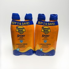 2 Banana Boat Sport Ultra SPF 30 Sunscreen Spray Twin Pack 6 oz Cans 5/2026