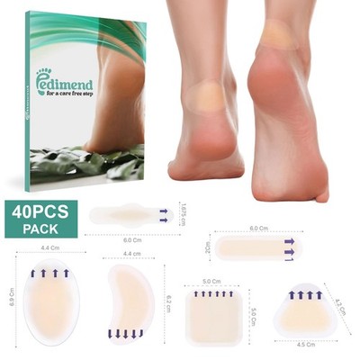 Pedimend  Hydrokolloid Blasenverbände für schnellere Heilung & Schmerzlinderung (40 Stück)