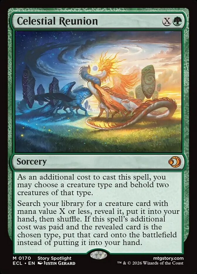 2026 MAGIC: THE GATHERING LORWYN ECLIPSED #0170 CELESTIAL REUNION