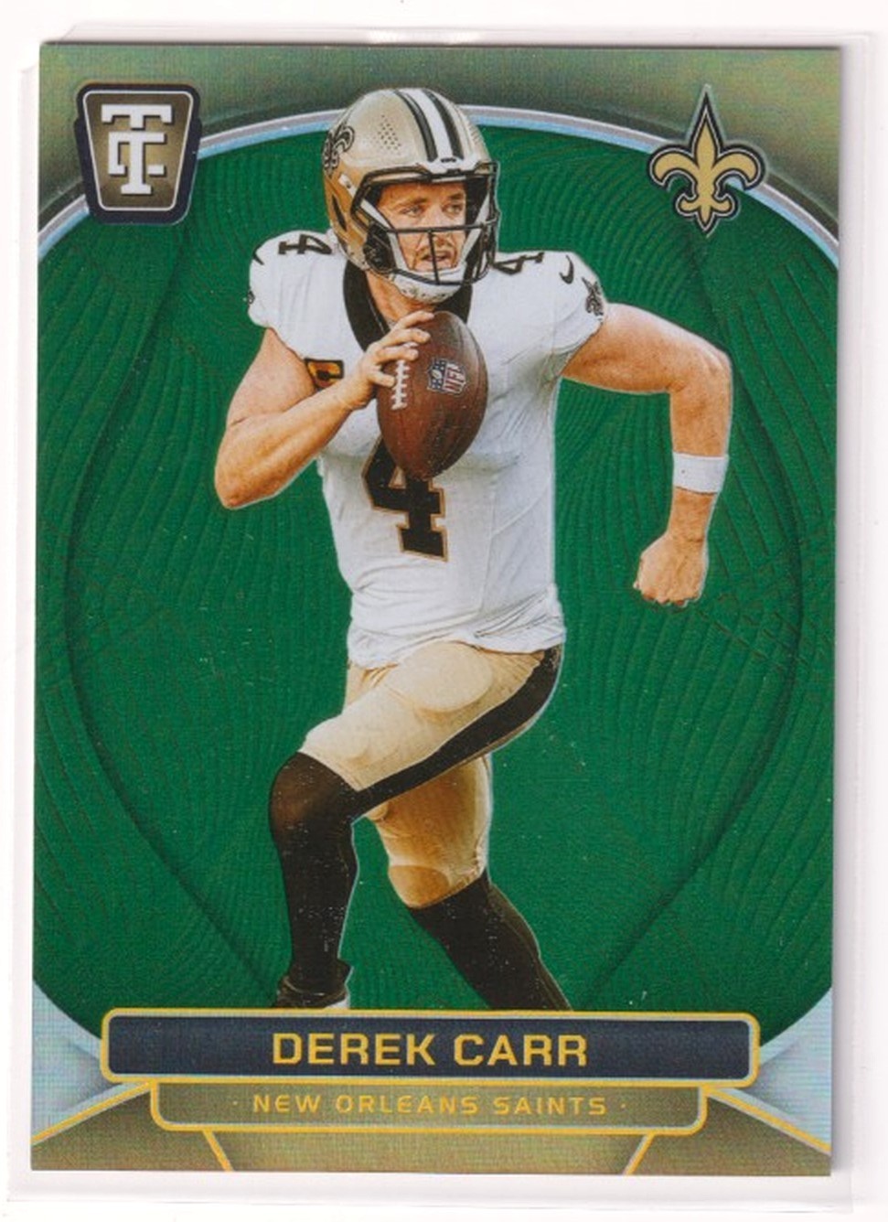 2024 Panini Totally Certified #63 Derek Carr Mirror Platinum Green #/5