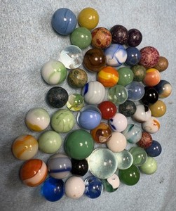 Lot Over 50 Mixed Marbles