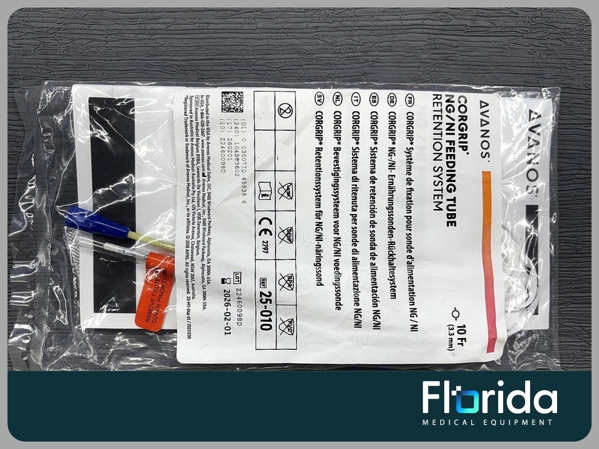 AVANOS MEDICAL 25-010 CORGRIP NASOGASTRIC / NASOINTESTINAL FEEDING TUBE**