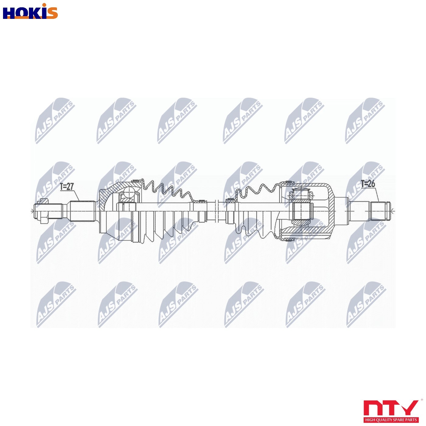 DRIVE SHAFT NPW-FR-109 FOR FORD FOCUS/III/Turnier M1DD/M1DA/M1DC 1.0L 3cyl - Image 8