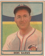 Debs Garms - 1941 ORIGINAL Play Ball Sports Hall of Fame Series BASEBALL Card