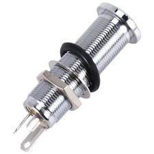 1/4 Inch Chrome Cylinder Flush Mount Jack for Electric Guitar  Z2P83931