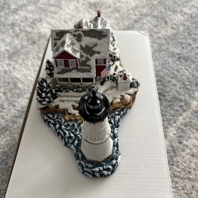 Harry Hine Rock Island New York Lighthouse Figurine Limited Edition Signed