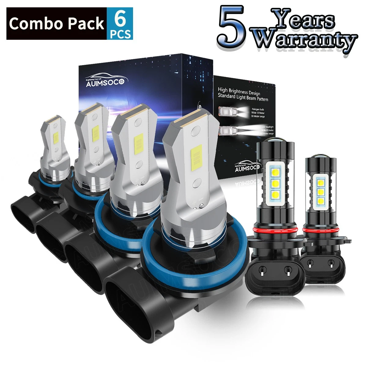 LED Headlight Hi/Lo Fog Beam Bulbs For Toyota Solara 2004-2006 Super Bright 60W
Opens in a new windo