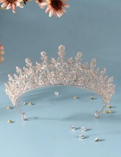 Rhinestone Decor Bridal Headband Royal Tiaras, Crown For Special Occasions