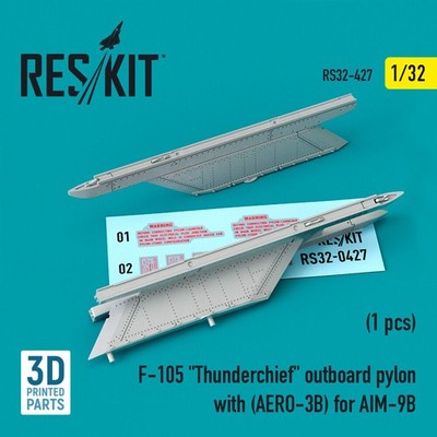 ResKit RS32-0427 - 1:32 F-105 Thunderchief outboard pylon with (AERO-3B) for AIM
