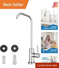 Lead-Free Kitchen Water Filter Faucet Stainless Steel Brushed Nickel 10.28''