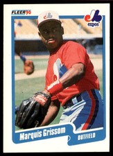 1990 Fleer Marquis Grissom Rookie Montreal Expos #347