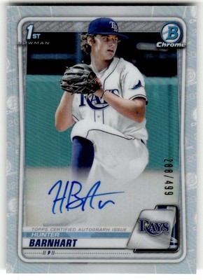 2020 Bowman Draft Hunter Barnhart Autographs Refractor #/499 #CDA-HB