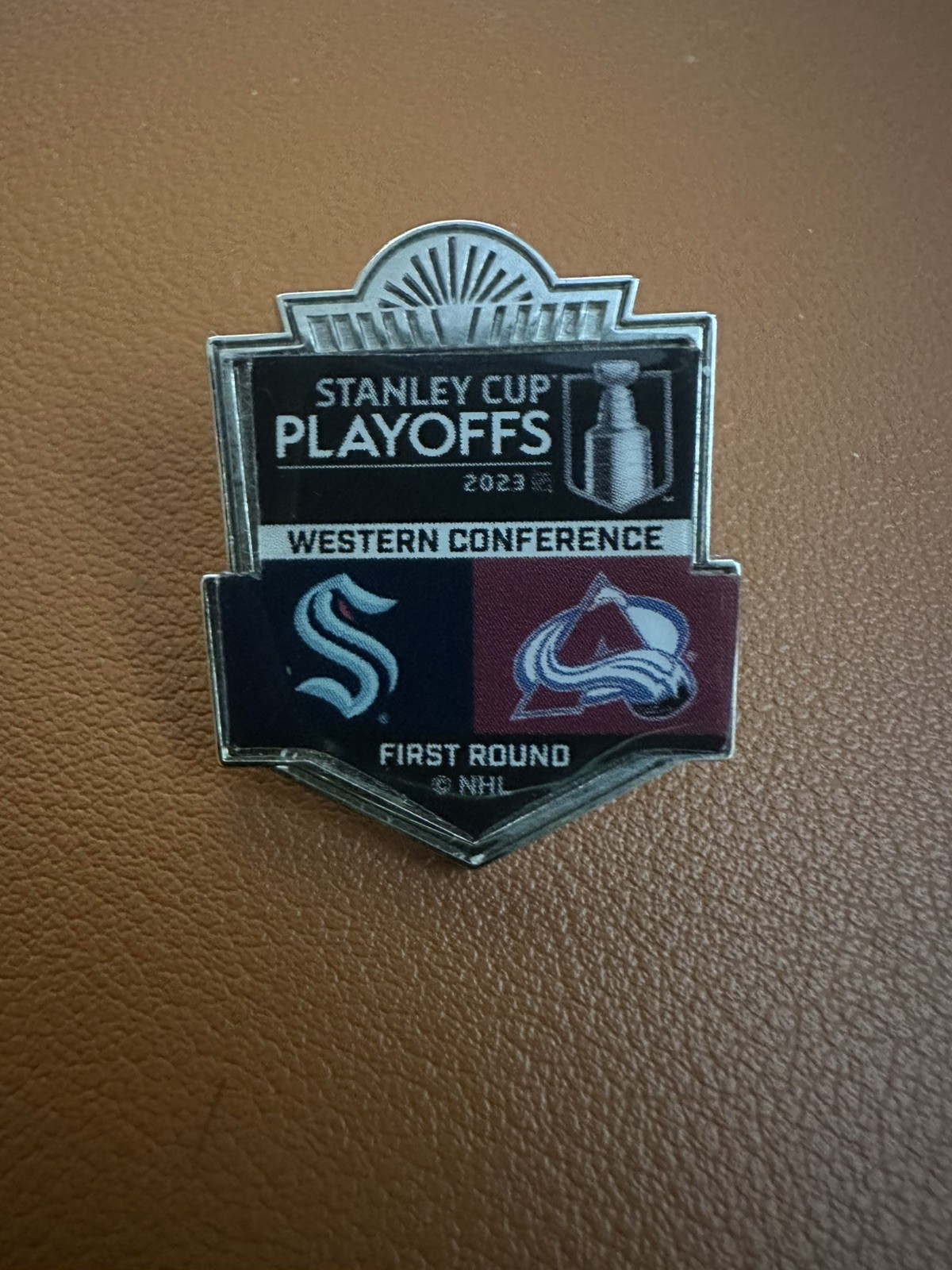 SEATTLE KRAKEN 2023 Stanley Cup Playoffs PIN Round 1 vs COLORADO AVALANCHE