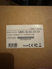 New QMC-SLSC-01-01, 10/100/1000Base-T to 1000BaseLX SM SEALED