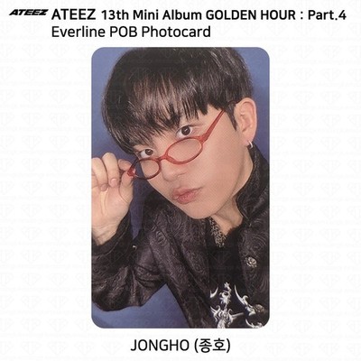 ATEEZ 13th Mini Album Golden Hour Part.4 Everline POB Photocard | eBay