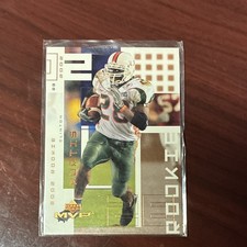 Upper Deck 2002 MVP Clinton Portis Denver Broncos #258 Rookie Base Set NFL Card. rookie card picture