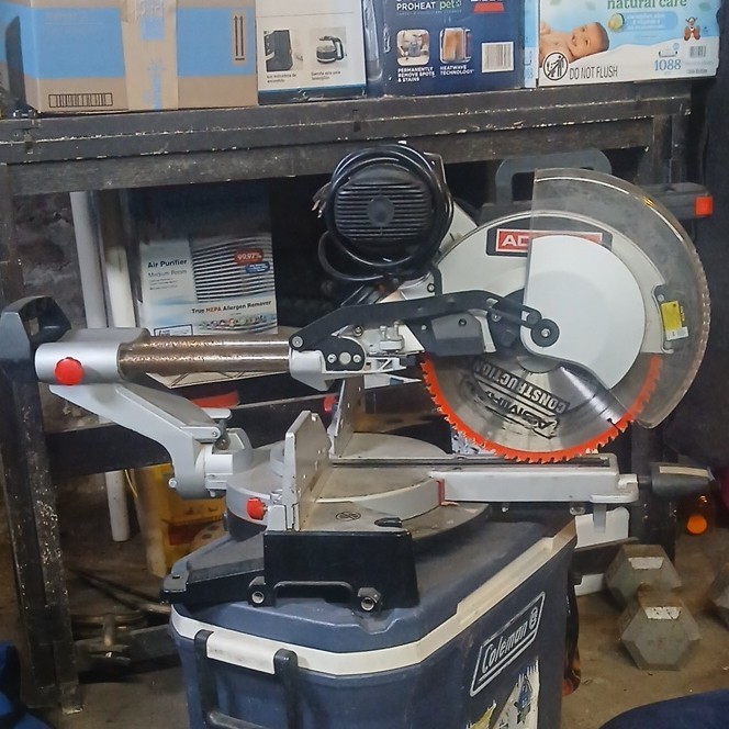 Sliding 12 In Blade Corded Electric Power Tool