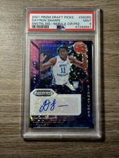 Day’Ron Sharpe 2021 Sensational Signatures Nebula Prizm Draft Auto /5 PSA 9 RC