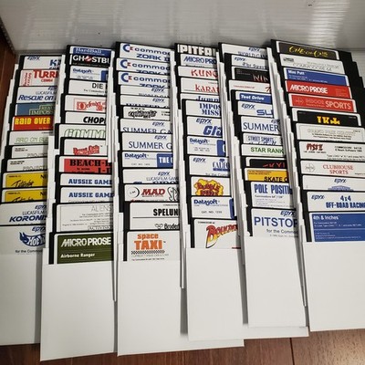 75x Commodore 64 5.25'' Floppy Disks Vintage Backup Media Library TESTED C64 S4