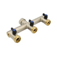 Wasserverteiler 3 Fach Messing 1 Zoll 3 Wege Verteiler Wasser