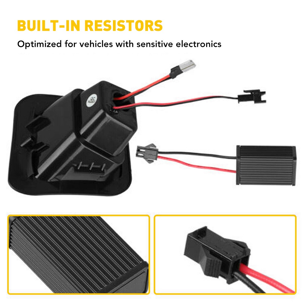 LED License Rear Plate Lights For Dodge 03-18 Ram 1500 2500 SMOKED 3500 LENS EXD