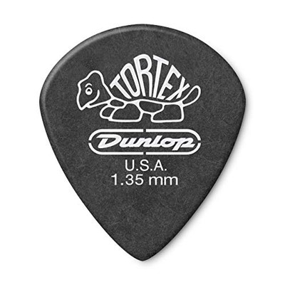 Dunlop 498R1.35 Tortex  Jazz III XL, Black, 1.35mm, 72/Bag